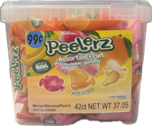 Amos Peelerz Assorted Fruit Changemaker Snack Size 42ct Tub